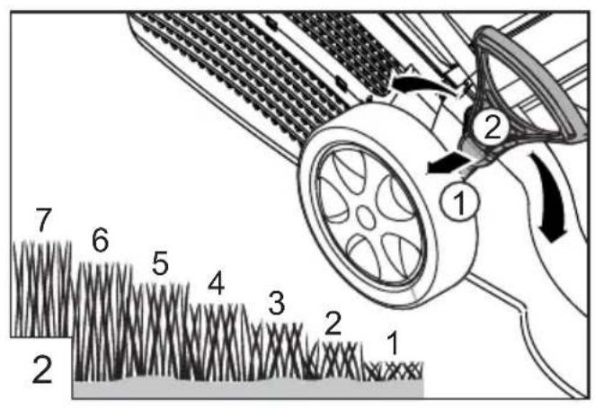 Technical diagram of a hairpin with numbered parts and motion arrows indicating movement or force