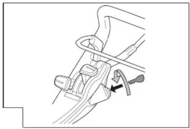 Mechanical assembly diagram showing a belt drive mechanism with no text or symbols