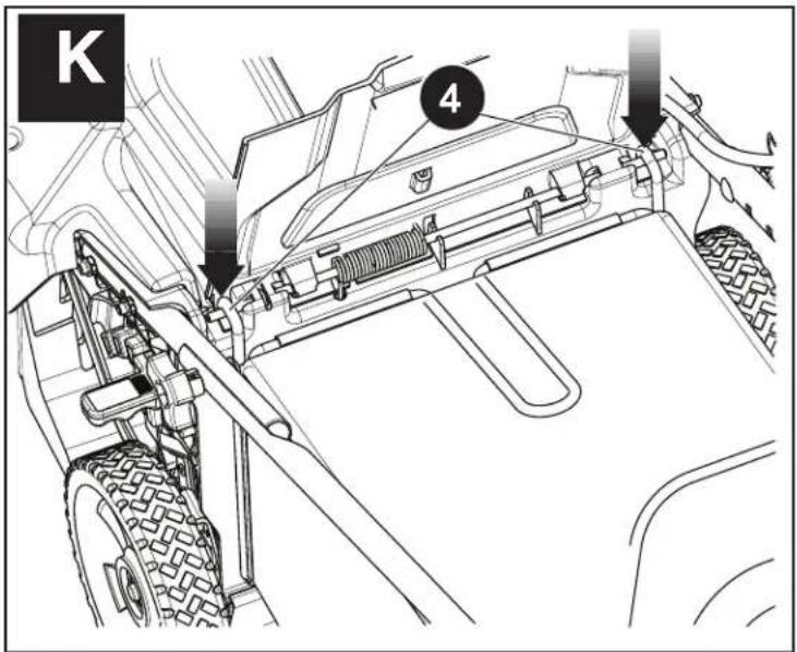 BLACK & DECKER CM1836 - INSTALLATION DU COLLECTEUR D'HERBE - FIG. J & K - 2