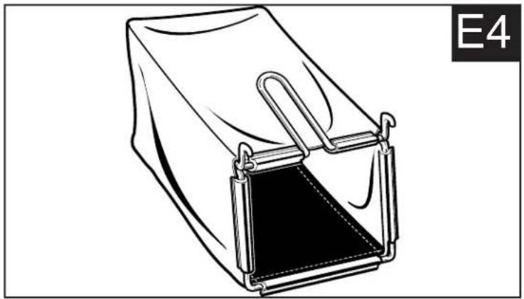 BLACK & DECKER CM1936ZF2 - ASSEMBLING THE GRASS CATCHER (FIGURES E1, E2, E3, E4) - 4