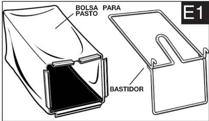 BLACK & DECKER CM1936ZF2 - ENSAMBLADO DEL RECOLECTOR DE CÉSPED (FIGURAS E1, E2, E3, E4) - 1