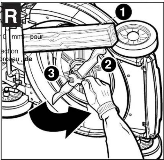 BLACK & DECKER CM1936ZF2 - RETRAIT ET INSTALLATION DE LA LAME - ILLUSTRATION - 1