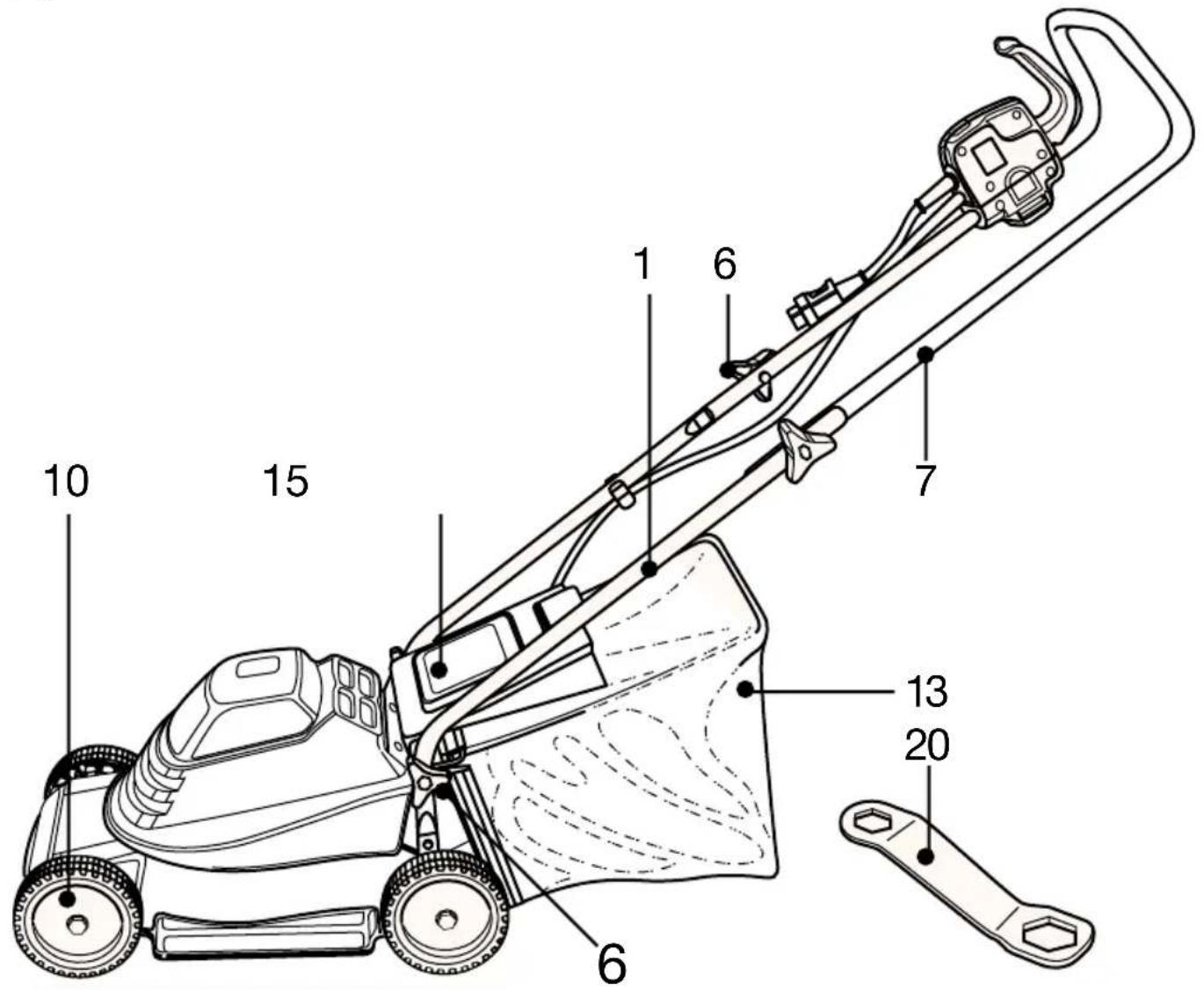 BLACK & DECKER GR230 Type 1 - Cortacésped GR230 - 1