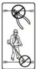 HUSQVARNA Automower 305 - Symbole auf dem Gerät - 11