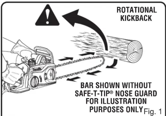 HOMELITE UT43103 - ■ The following precautions should be followed to minimize kickback: - 1