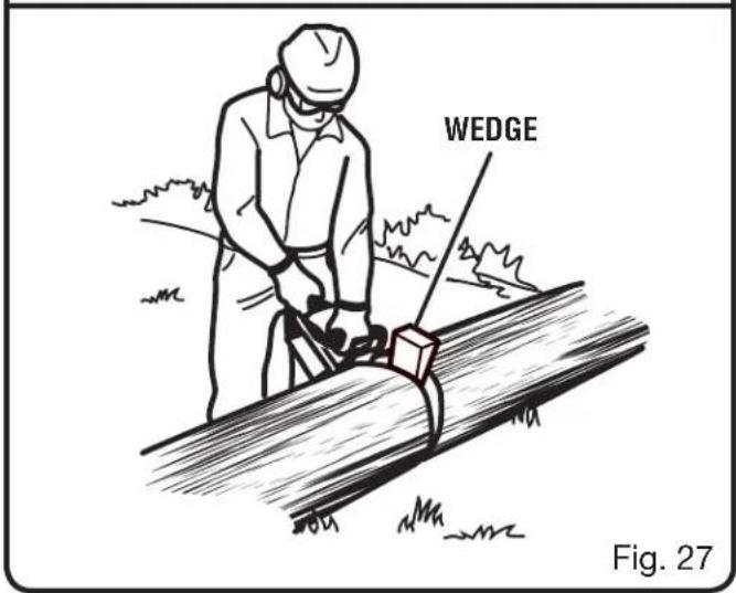 HOMELITE UT10680 - BUCKING WITH A WEDGE - 2
