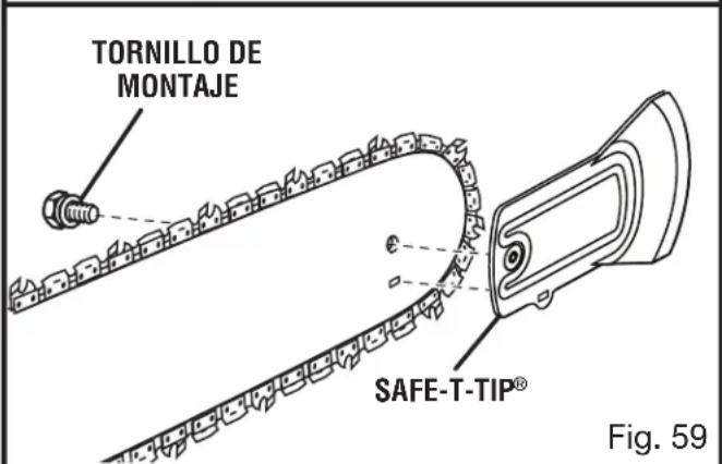 HOMELITE UT10680 - MONTAJE DE LA PROTECCIÓN SAFET-TIP® DE LA PUNTA - 2