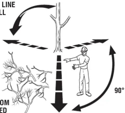 HOMELITE UT10680 - PROPER PROCEDURE FOR TREE FELLING - 1
