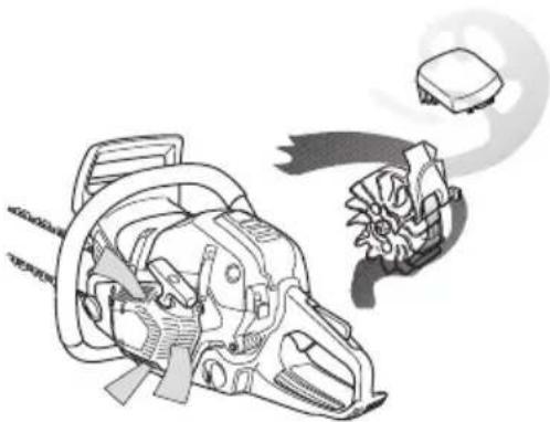 HUSQVARNA 545 TrioBrake - Zentrifugalreinigung "Air Injection" - 1