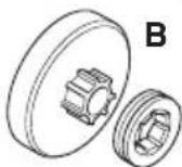 HUSQVARNA 545 TrioBrake - Kettingaandrijftandwiel - 4