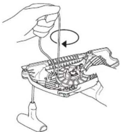 HUSQVARNA 545 TrioBrake - Mise sous tension du ressort - 1