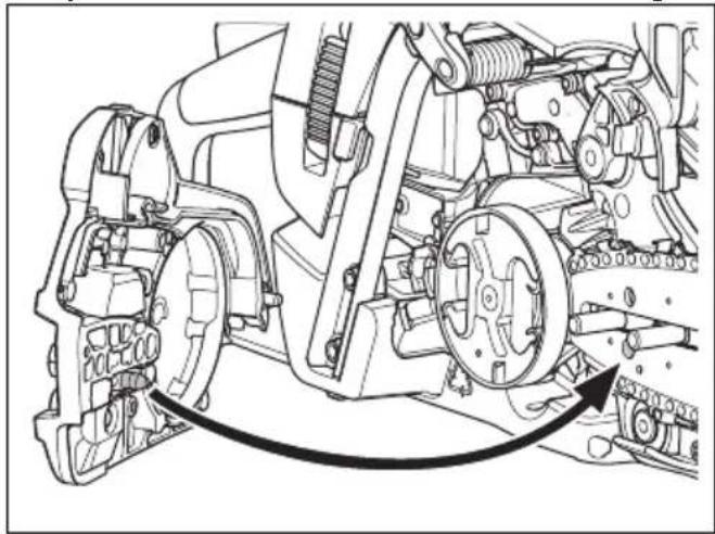 HUSQVARNA 550 XP G - Para montar la espada guía y la cadena de sierra - 3