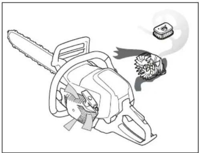 HUSQVARNA 550 XP G - Sistema de purificación de aire - 1