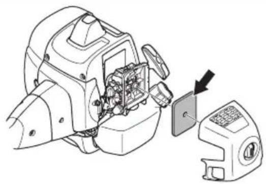 MCCULLOCH CS 450 Elite - Czyszczenie i sprawdzanie filtra powietrza - 1