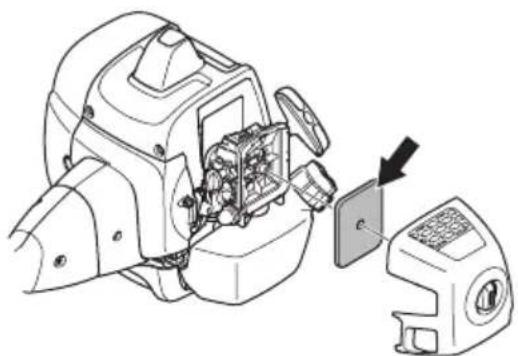 MCCULLOCH CS 340 - Rengöra och inspektera luftfiltret - 1