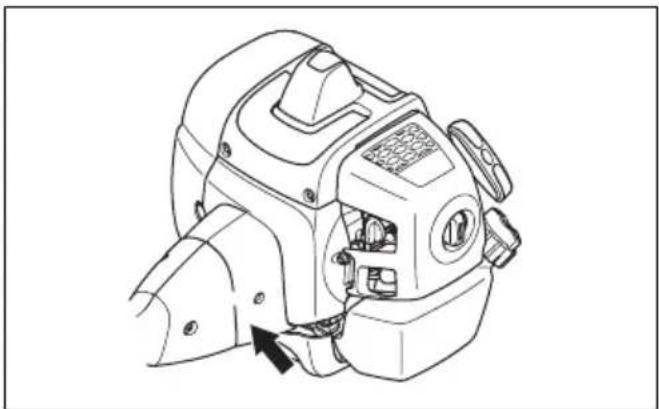 MCCULLOCH CS 340 - Перевірка блокування курка газу - 7
