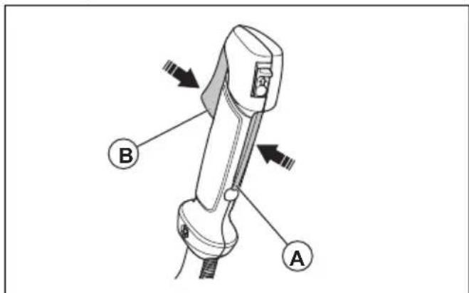 MCCULLOCH CS 340 - Controllo del blocco del grilletto acceleratore - 1