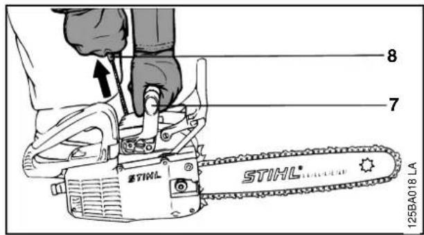 STIHL 009 - Saw on ground - 1