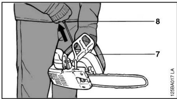 STIHL 009 - Starting procedure - 4