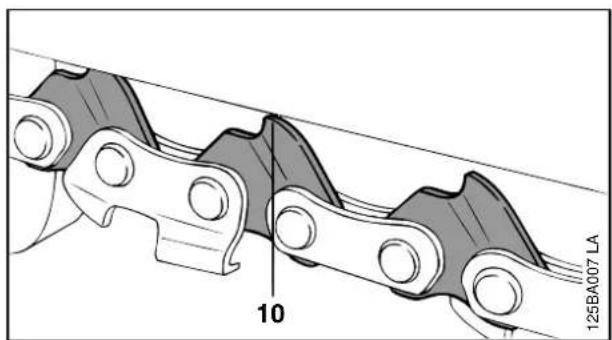 STIHL 009 - Mounting the Bar and Chain - 8