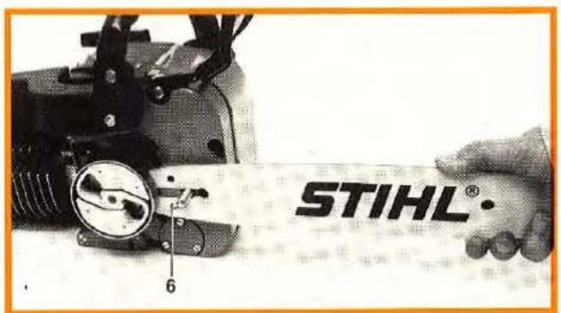STIHL 011 - Mounting the Bar and Chain - 3