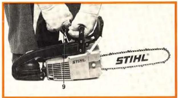 STIHL 011 - Starting procedure - 6