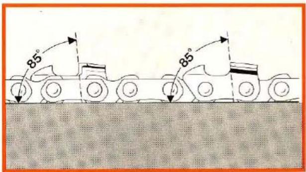 STIHL 011 - Side plate angle - 2