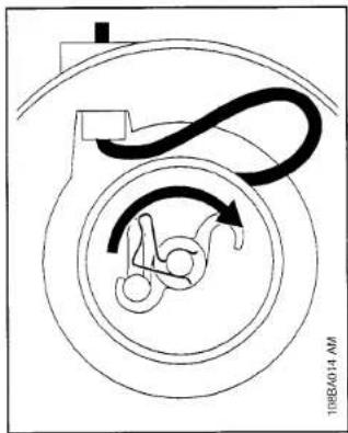 STIHL 021 - Installing rope rotor - 1