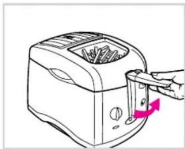 TEFAL 6171 Visialis - Uitnemen van het frituurmandje - 1