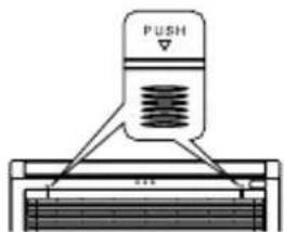 HITACHI RAD25QH4 - Open the front panel. - 1