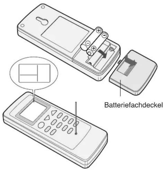 SHARP CV-P09FR - EINLEGEN DER BATTERIEN Verwenden Sie zwei AAA (R03)-Batterien. - 1