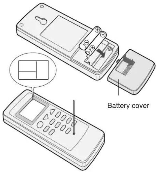 SHARP CV-P09FR - LOADING BATTERIES Use two AAA (R03) batteries. - 1