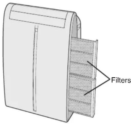 SHARP CV-P09FR - DE FILTERS REINIGEN - 1