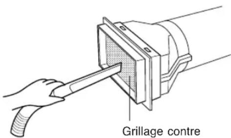 SHARP CV-P09FR - NETTOYAGE DU GRILLAGE CONTRE LES INSECTES - 1