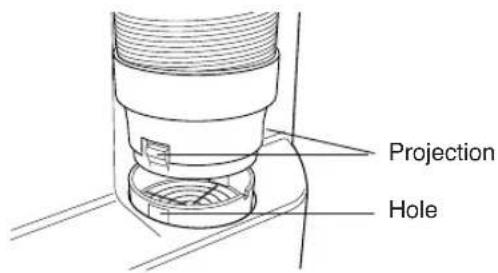 SHARP CV-P09FR - Installation of the exhaust hose - 2