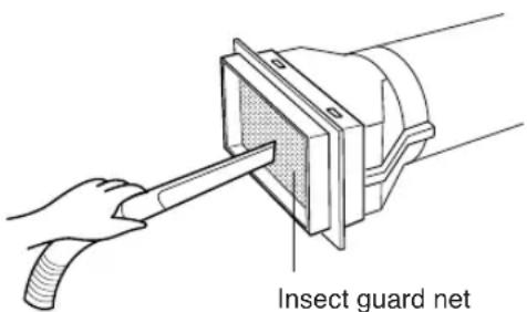SHARP CV-P09FR - CLEANING THE INSECT GUARD NET - 1