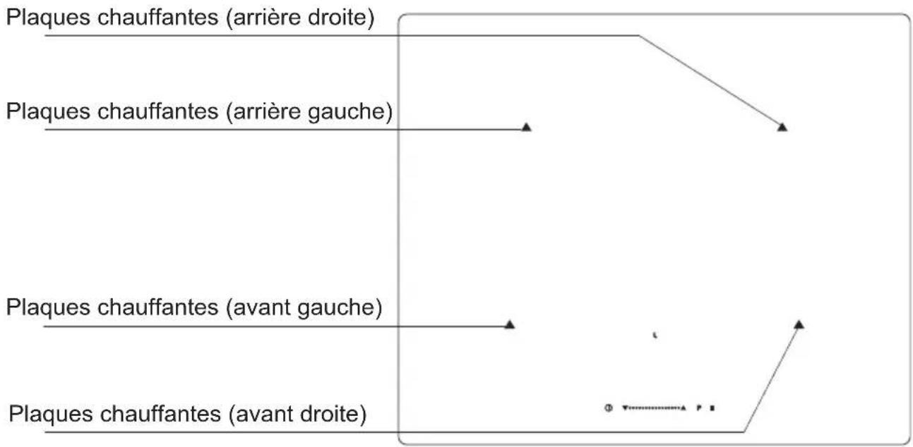 AMICA KMI 13291 F - Description de la table de cuisson PB\*4VI511FTB4S\* - 1