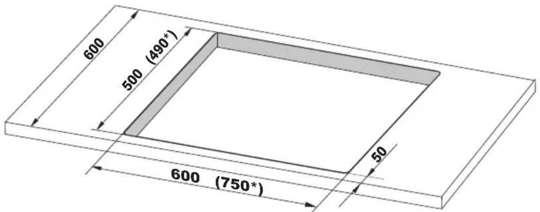 AMICA KMI 13291 F - Installation de la table de cuisson PB\*4VI511\*FTB\*S\* - 2