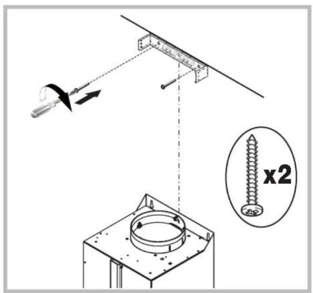 Technical diagram showing a mechanical setup with a hammer, lever, and screw assembly, plus an inset magnified view labeled 'x2'