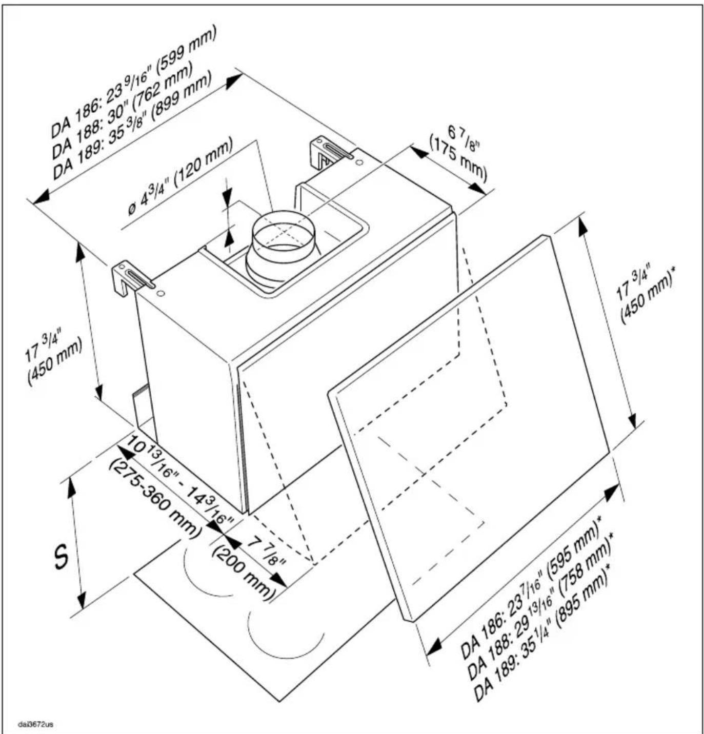 MIELE DA 186 - Recommendations d'installation - 1