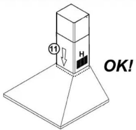 PRIVILEG PCHN 612460 X - Installatie van de uitschuifbare schouw: - 2