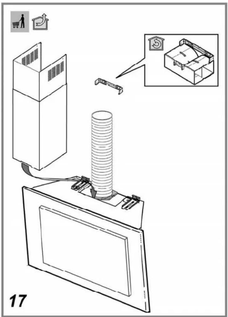 Technical diagram showing a device with a coiled spring mounted on a screen, accompanied by an inset of a household unit and a shopping cart icon.
