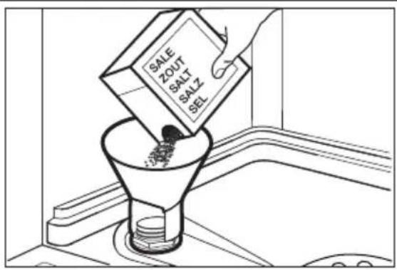 Atag VA6111MT - Filling the salt container - 1