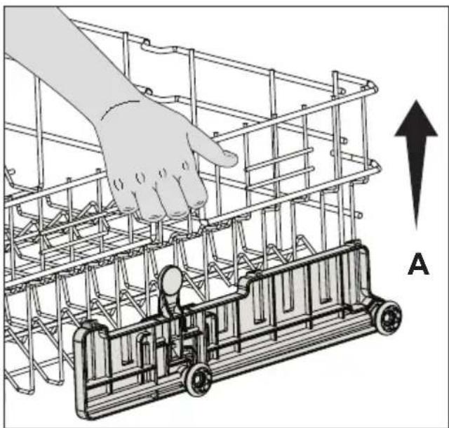 BLOMBERG GSN 9483 XB20 - Adjusting the height of loaded upper basket (depends on the model) - 1