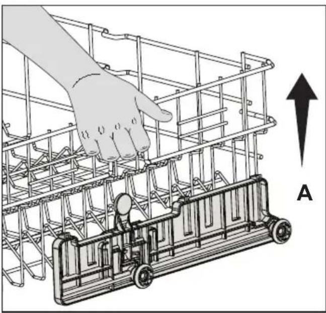 BLOMBERG GSN 9585 XB - Adjusting the height of loaded upper basket (depends on the model) - 2