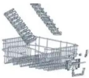 ETNA AFI8534ZT - Réglage en hauteur du panier supérieur - 2