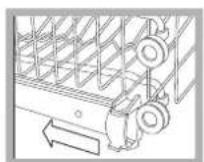 HOTPOINT LDF 12314E EU - The height of the upper rack should ideally be adjusted WHEN THE RACK IS EMPTY. - 1