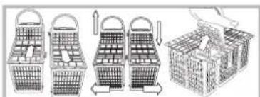 HOTPOINT LFSA+ 2164 A IX - Cestino delle posate - 1