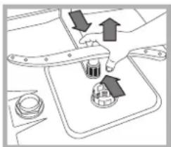 HOTPOINT LFSA+ 2164 A IX - Reinigung der Sprüharme - 2
