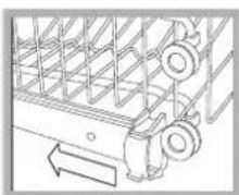 HOTPOINT LFSA+ 2164 A IX - The height of the upper rack should ideally be adjusted WHEN THE RACK IS EMPTY. - 1